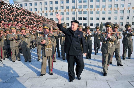 金正恩訪問國家安全保衛部，向戰士表達了祝賀。