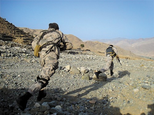 2009年6月，阿富汗政府軍在甘加爾谷地與塔利班作戰(zhàn)的情景。