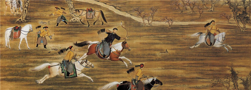 清代：盛京元宵節四平街上看花燈